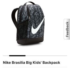 NWTNike Black and Gray Big Kids Backpack